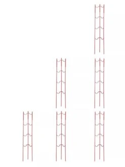 Stacking Tomato Ladders, Set Of 6 -Garden Pro Shop 40309 Red stacking tomato ladders set of 6 red tif