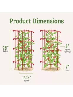 Tomato Cages, Set Of 4 -Garden Pro Shop 8587040 1