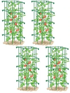 Tomato Cages, Set Of 4 -Garden Pro Shop 8587040 GR 001E tif
