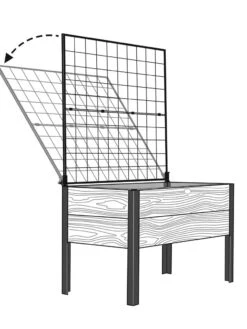 Space-Maker Pivoting Trellis, 4' -Garden Pro Shop 8590247 001 tif