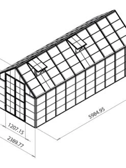 Canopia® By Palram Harmony™ Snap & Grow Greenhouse, 8' -Garden Pro Shop 8591043 11V tif