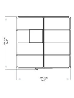 Canopia® By Palram Glory™ Greenhouse, 8' -Garden Pro Shop 8591547 14v