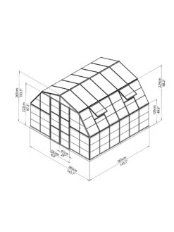 Canopia® By Palram Americana™ Greenhouse, 12' X 12' -Garden Pro Shop 8595693 15v