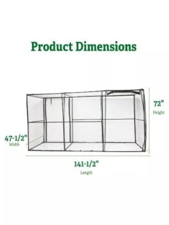 Crop Cage, 4' X 12' -Garden Pro Shop 8596540 2