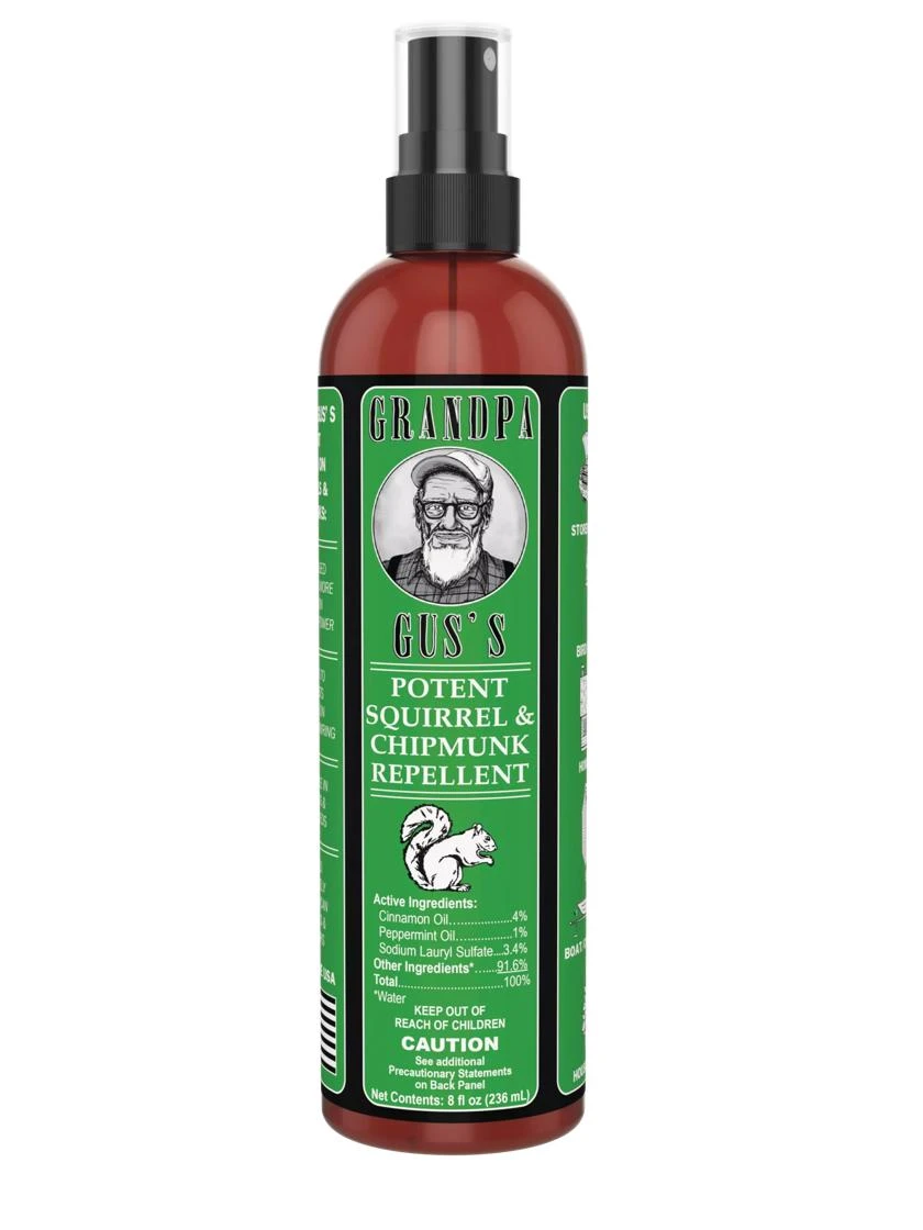 Grandpa Gus's Squirrel And Chipmunk Repellent Spray 3 Grandpa Gus's Squirrel And Chipmunk Repellent Spray