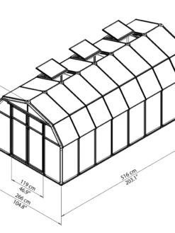 Canopia® By Palram Hobby Gardener Greenhouse, 8' 29 Canopia® By Palram Hobby Gardener Greenhouse, 8' -Garden Pro Shop 8599333 04V tif