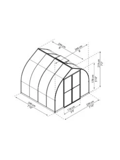 Canopia® By Palram Bella™ Greenhouse, 8' -Garden Pro Shop 8599337 08v