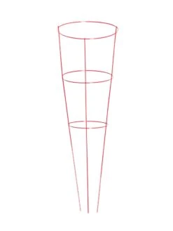 Heavy-Duty Plant Supports 42", Set Of 5 8 Heavy-Duty Plant Supports 42", Set Of 5 -Garden Pro Shop 8600029 02v heavy duty colorful plant supports 42 inch red