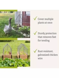 Chicken Wire Crop Coop 17 Chicken Wire Crop Coop -Garden Pro Shop 8609080 2