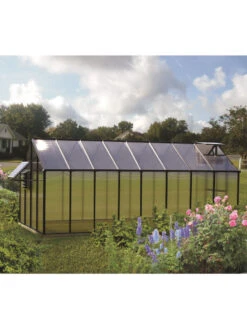 MONT Mojave Greenhouse, 8' X 16' 5 MONT Mojave Greenhouse, 8' X 16' -Garden Pro Shop 8611181 02v monticello mojave greenhouse 8 x 16 black