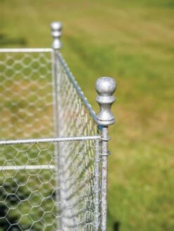 Tall Chicken Wire Critter Fence With Gate -Garden Pro Shop 8613260 0082