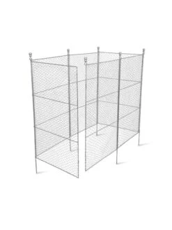 Tall Chicken Wire Critter Fence With Gate -Garden Pro Shop 8613260 6052