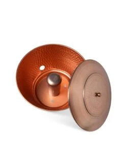 Hammered Copper Hose Pot With Lid -Garden Pro Shop 8613311 5811