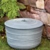 Ribbed Hose Pot With Lid -Garden Pro Shop 8613332 0025 ribbed hose pot with lid